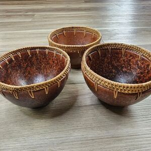 Decorative Bowl 3 Set Handmade Pottery